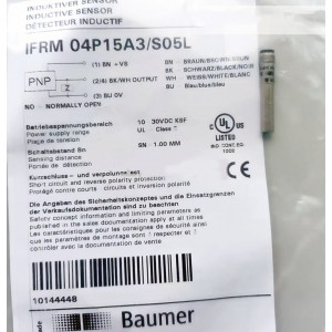 Baumer IFRM 04P15A3/S05L Inductive Proximity Switch - Original New